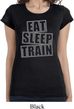 Ladies Shirt Eat Sleep Train Longer Length Tee T-Shirt