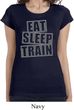 Ladies Shirt Eat Sleep Train Longer Length Tee T-Shirt