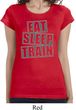 Ladies Shirt Eat Sleep Train Longer Length Tee T-Shirt