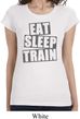 Ladies Shirt Eat Sleep Train Longer Length Tee T-Shirt
