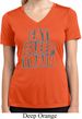 Ladies Shirt Eat Sleep Train Moisture Wicking V-neck Tee