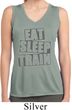 Ladies Shirt Eat Sleep Train Sleeveless Moisture Wicking Tee