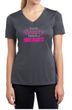 Ladies Shirt Every Beauty Needs a Beast Moisture Wicking V-neck Tee