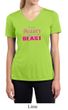 Ladies Shirt Every Beauty Needs a Beast Moisture Wicking V-neck Tee