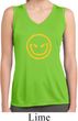 Ladies Shirt Evil Smiley Face Sleeveless Moisture Wicking Tee T-Shirt