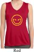 Ladies Shirt Evil Smiley Face Sleeveless Moisture Wicking Tee T-Shirt
