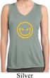 Ladies Shirt Evil Smiley Face Sleeveless Moisture Wicking Tee T-Shirt