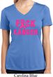 Ladies Shirt F*CK Cancer Moisture Wicking V-neck Tee T-Shirt
