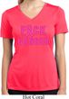 Ladies Shirt F*CK Cancer Moisture Wicking V-neck Tee T-Shirt