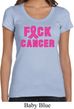 Ladies Shirt F*CK Cancer Scoop Neck Tee T-Shirt