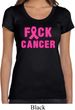 Ladies Shirt F*CK Cancer Scoop Neck Tee T-Shirt