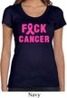 Ladies Shirt F*CK Cancer Scoop Neck Tee T-Shirt