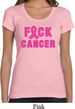 Ladies Shirt F*CK Cancer Scoop Neck Tee T-Shirt