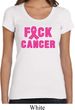 Ladies Shirt F*CK Cancer Scoop Neck Tee T-Shirt