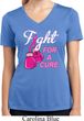 Ladies Shirt Fight For a Cure Moisture Wicking V-neck Tee T-Shirt