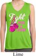 Ladies Shirt Fight For a Cure Sleeveless Moisture Wicking Tee T-Shirt