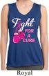 Ladies Shirt Fight For a Cure Sleeveless Moisture Wicking Tee T-Shirt