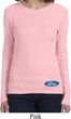 Ladies Shirt Ford Oval Bottom Print Long Sleeve Tee T-Shirt