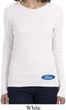 Ladies Shirt Ford Oval Bottom Print Long Sleeve Tee T-Shirt