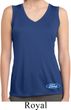 Ladies Shirt Ford Oval Bottom Print Sleeveless Moisture Wicking Tee
