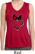 Ladies Shirt Ghost Face Sleeveless Moisture Wicking Tee T-Shirt