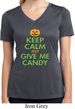 Ladies Shirt Give Me Candy Moisture Wicking V-neck Tee T-Shirt