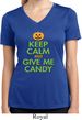 Ladies Shirt Give Me Candy Moisture Wicking V-neck Tee T-Shirt