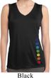 Ladies Shirt Glowing Chakras Bottom Print Sleeveless Dry Wicking Tee