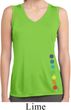 Ladies Shirt Glowing Chakras Bottom Print Sleeveless Dry Wicking Tee