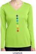 Ladies Shirt Glowing Chakras Dry Wicking Long Sleeve Tee T-Shirt