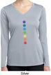 Ladies Shirt Glowing Chakras Dry Wicking Long Sleeve Tee T-Shirt