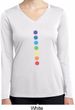 Ladies Shirt Glowing Chakras Dry Wicking Long Sleeve Tee T-Shirt