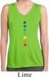 Ladies Shirt Glowing Chakras Sleeveless Moisture Wicking Tee T-Shirt
