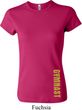 Ladies Shirt Gold Shimmer Gymnast Bottom Print Crewneck Tee T-Shirt