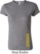 Ladies Shirt Gold Shimmer Gymnast Bottom Print Crewneck Tee T-Shirt