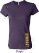 Ladies Shirt Gold Shimmer Gymnast Bottom Print Crewneck Tee T-Shirt