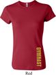 Ladies Shirt Gold Shimmer Gymnast Bottom Print Crewneck Tee T-Shirt