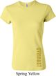 Ladies Shirt Gold Shimmer Gymnast Bottom Print Crewneck Tee T-Shirt