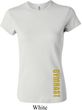 Ladies Shirt Gold Shimmer Gymnast Bottom Print Crewneck Tee T-Shirt