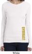 Ladies Shirt Gold Shimmer Gymnast Bottom Print Long Sleeve Tee T-Shirt