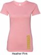 Ladies Shirt Gold Shimmer Gymnast Bottom Print Longer Length T-Shirt