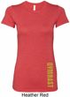 Ladies Shirt Gold Shimmer Gymnast Bottom Print Longer Length T-Shirt