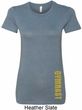 Ladies Shirt Gold Shimmer Gymnast Bottom Print Longer Length T-Shirt