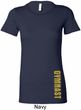 Ladies Shirt Gold Shimmer Gymnast Bottom Print Longer Length T-Shirt