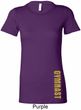 Ladies Shirt Gold Shimmer Gymnast Bottom Print Longer Length T-Shirt