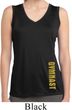 Ladies Shirt Gold Shimmer Gymnast Bottom Print Sleeveless Dry Wicking