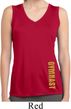 Ladies Shirt Gold Shimmer Gymnast Bottom Print Sleeveless Dry Wicking