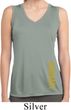 Ladies Shirt Gold Shimmer Gymnast Bottom Print Sleeveless Dry Wicking