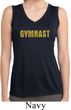 Ladies Shirt Gold Shimmer Gymnast Sleeveless Moisture Wicking Tee