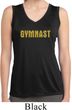 Ladies Shirt Gold Shimmer Gymnast Sleeveless Moisture Wicking Tee
